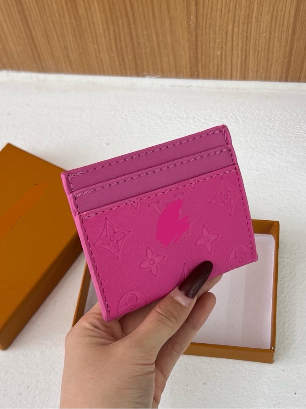 New women’s pink fashion cardholder